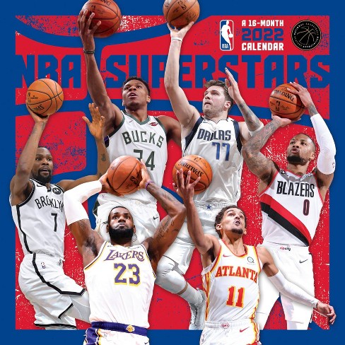 2022 Wall Calendar Nba Superstars - Trends International Inc : Target