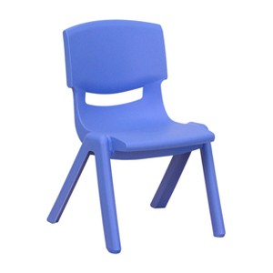 Riverstone Furniture Collection Plastic Stack Chair Blue
