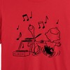 Women's - Peanuts - Snoopy Dancing Cropped Graphic T-Shirt - 2 of 4