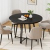 Tangkula 47 Inch Dining Table w/8 Metal Supporting Legs & Cross Base for Dining Room - 3 of 4