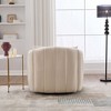 NicBex Oversized 360 Degrees Swivel Accent Barrel Chair with 3 Pillows, Cozy Sofa Armchair for Living Room, Bedroom - 4 of 4