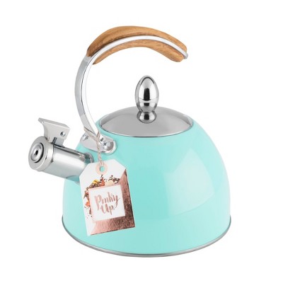 Presley Light Blue Stainless Steel Whistling Tea Kettle