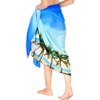 HAPPY BAY Women's Long Vacation Beachwear Swimsuit Bikni Pareo Sarong Bikini Bathingsuit Wrap Large Admiral Blue One Size Blue, Tree - 4 of 4