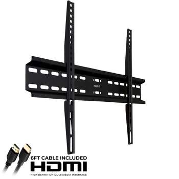 Mount-It! TV Wall Mount Bracket | Fixed 1.1" Ultra Low Profile Design Fits Large Flat Screen TVs 37 - 70 in. | 77 Lbs. Weight Capacity