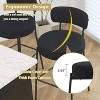 DYHOME Bar Stools Set of 3, 27 Inches Counter Height Kitchen Bar Stools with Back, Modern Metal Tall Bar Stools for Kitchen Island - 3 of 4