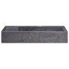 vidaXL Sink Black 22.8"x15.4"x3.9" Marble - 3 of 4