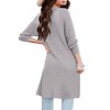 Girl's Open Front Cardigan Long Sleeve Knit Sweaters Kids Lightweight Cute Casual Loose Outerwear Coats with Pockets - 2 of 3