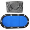 YONWAY Folding Poker Table Top for 10 Players Tri-Fold Texas Holdem Blackjack Casino Game Tabletop - 2 of 4