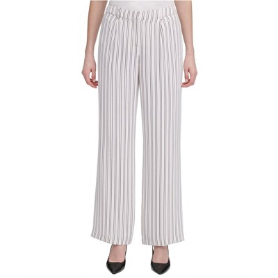 Calvin Klein Womens Double Stripe Dress Pants