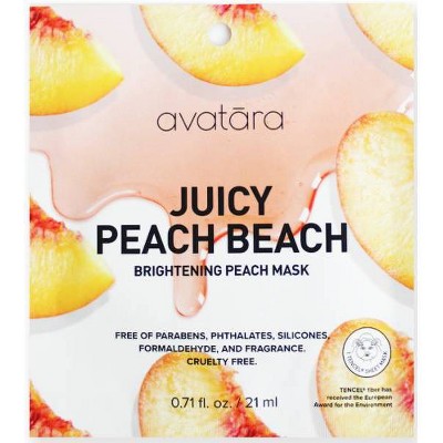 Avatara Peach Beach Brightening Mask - 0.71 fl oz