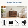 Bestier Dresser for Bedroom with 6 Drawers, Dresser for Closet, Living Room, Nursery, Chest of Drawers with Sturdy Steel Frame, Wood Top - 4 of 4