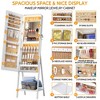 Fredees RGB LED Jewelry Mirror Cabinet, Standing Armoire Organizer, Full-Length Floor Mirror with Jewelry Storage & LED Lights - 4 of 4