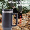 40oz V2 large capacity tumbler, With Handle And Straw Lid(Black) - 3 of 4