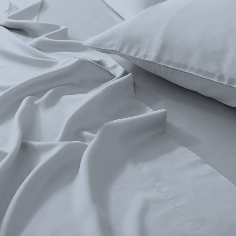 400 Thread Count Ultimate Percale Cotton Solid Sheet Set - Purity Home, 4 of 7