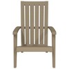 vidaXL Patio Adirondack Chair, Light Brown, Polypropylene - 3 of 4