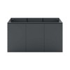 Modway Vitality 48" Wall-Mount Bathroom Vanity – Modern Floating Sink Cabinet with Storage Drawers and Soft-Close Doors for Contemporary Spaces - 4 of 4
