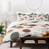 Deny Designs Menina Lisboa Peaches White Flowers Duvet Cover and Pillow Sham Set Green - 3 of 4