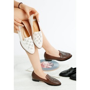 Gabbasi Studded Genuine Leather Loafers Women - 1 of 4