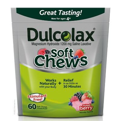 Dulcolax Digestive Health Treatment Soft Chewable - Berry - 60ct