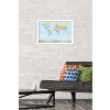 Trends International World Map 2023 Framed Wall Poster Prints - 2 of 4