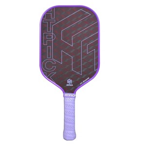 AENKYO 16.5 Inch Fiber Pickleball Paddle - Cold Pressed Kevlar Face, USAPA Approved Carbon Fiber Purple/Black Racquet - 1 of 4