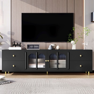 Modern TV Stand for TVs up to 75", 70.9'' Entertainment Center with 4 Drawers, Media Console Table, Storage Cabinet for Living Room Bedroom