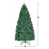 Costway 7Ft/7.5Ft/8Ft Pre-Lit PVC Christmas Tree Hinged 300/400/430 Lights - 3 of 4