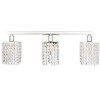 Elegant Lighting Phineas 3 light Chrome and Clear Crystals wall sconce - 3 of 4