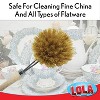 Lola Products Replacement Large Head for The Original Tampico Vegetable & Dish Brush, Birchwood & Poly Bristles, Reusable & Washable, 1 Pack - 3 of 4