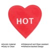 Unique Bargains Acrylic Waterproof Removable Heart Shape Office Self Stick Hot/Cold Water Label - 4 of 4