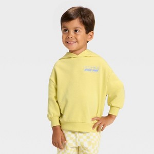 Grayson Mini Toddler Boys' French Terry Hoodie Sweatshirt - Yellow - 1 of 4