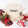 Simply Sage Market Women's Teacher Christmas Lights Short Sleeve Graphic Tee - 3 of 4