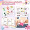 Saviland Kids 7-Pack Press-On Nails Kit - 84PCS Pre-Glued Child-Safe Short Nails with Glitter Designs for Girls 5-9 Years.(Holiday Gift Set) - 2 of 4
