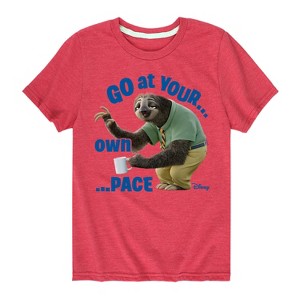 Boys' - Disney - Zootopia Flash Go At Your Own Pace Short Sleeve Graphic T-Shirt - 1 of 4