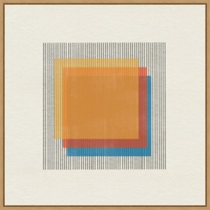 Amanti Art Midcentury Modern Squares No 1 by The MIUUS STUDIO Canvas Wall Art Print Framed 22 x 22-in. - 1 of 4