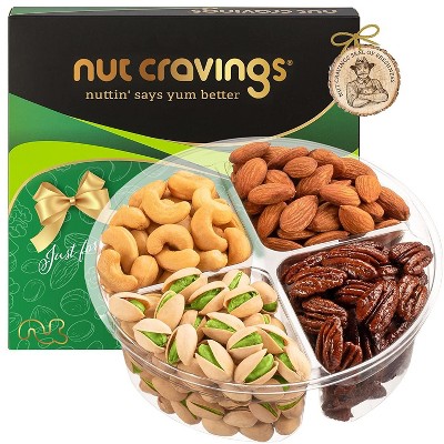 Nuts Gift Basket in Green Box