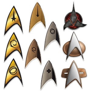 Star Trek Badges Large Sticker Pack Die Cut Vinyl Large Deluxe Stickers Variety Pack of 10 Stickers - 1 of 4
