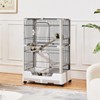 Yaheetech 4-Level Rolling Rabbit Cage with Platforms and Ramps, Chinchillas Gray - 2 of 4
