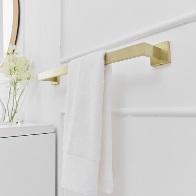 Brushed Gold 24-Inch Stainless Steel Wall Mounted Towel Bar