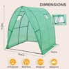 EAGLE PEAK Tunnel Greenhouse Garden Green House, 70.9"x70.9"x78.7", Clear/Green - 2 of 4