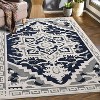 Washable Non-Slip Rug, Vintage Medallion Floral Doormat & Accent Carpet, Low-Profile Textured Living Room Bedroom Kitchen Runner, Office Home Decor - 2 of 4