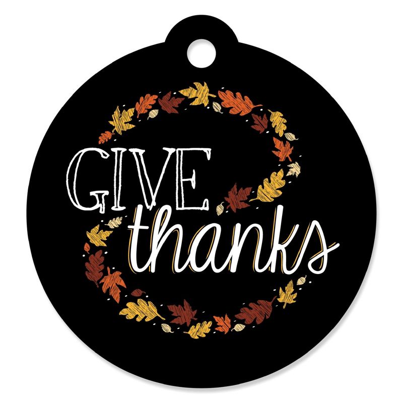 Big Dot of Happiness Give Thanks - Thanksgiving Party Favor Gift Tags (Set of 20), 1 of 5