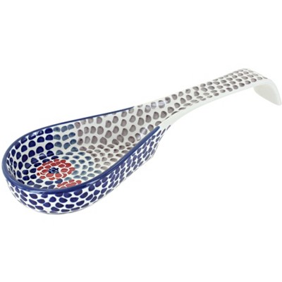 Blue Rose Polish Pottery P164 Manufaktura Large Spoon Rest
