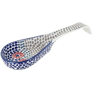 Blue Rose Polish Pottery P164 Manufaktura Large Spoon Rest - 1 of 1