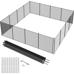 COZONY Inground Pool Safety Fence, Stainless Steel Legs 340 GSM Teslin PVC Mesh Easy DIY Installation - 1 of 4