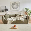 Sapphtopaz Modern Chenille Sofa,Sectional Couch with Pillows Thickly Padded Seat Couches for Living Room,Bedroom,Office,Apartment - 2 of 4