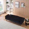 SKRAN Sofa Bed, Adjustable Couch Bed with with The Retractable Cup Holder and Adjustable Back, 3 Angles, Small Couch for Bedroom, Living Room - 2 of 4