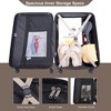 Gulches 3 Piece Luggage Sets ABS Lightweight Suitcase with Two Hooks, Spinner Wheels, TSA Lock, (20/24/28) GOLD - 3 of 4
