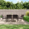 vidaXL Garden Dining Set Brown PE rattan Large Durable - 2 of 4