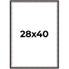 PosterPalooza | Simple Silver Picture Frame - UV Acrylic, Foam Board Backing, Hanging Hardware - 2 of 4